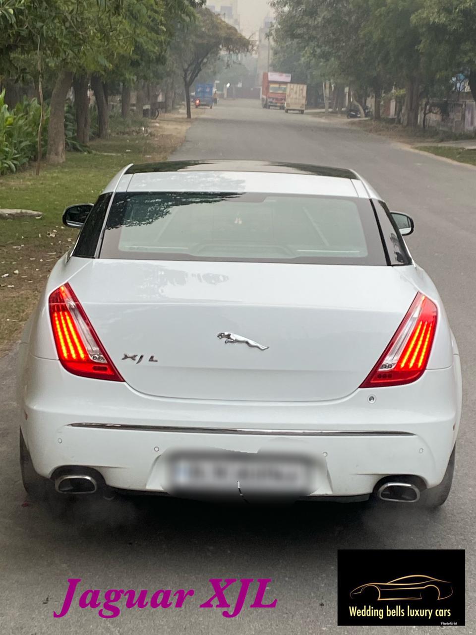Jaguar XJL car on rent for wedding