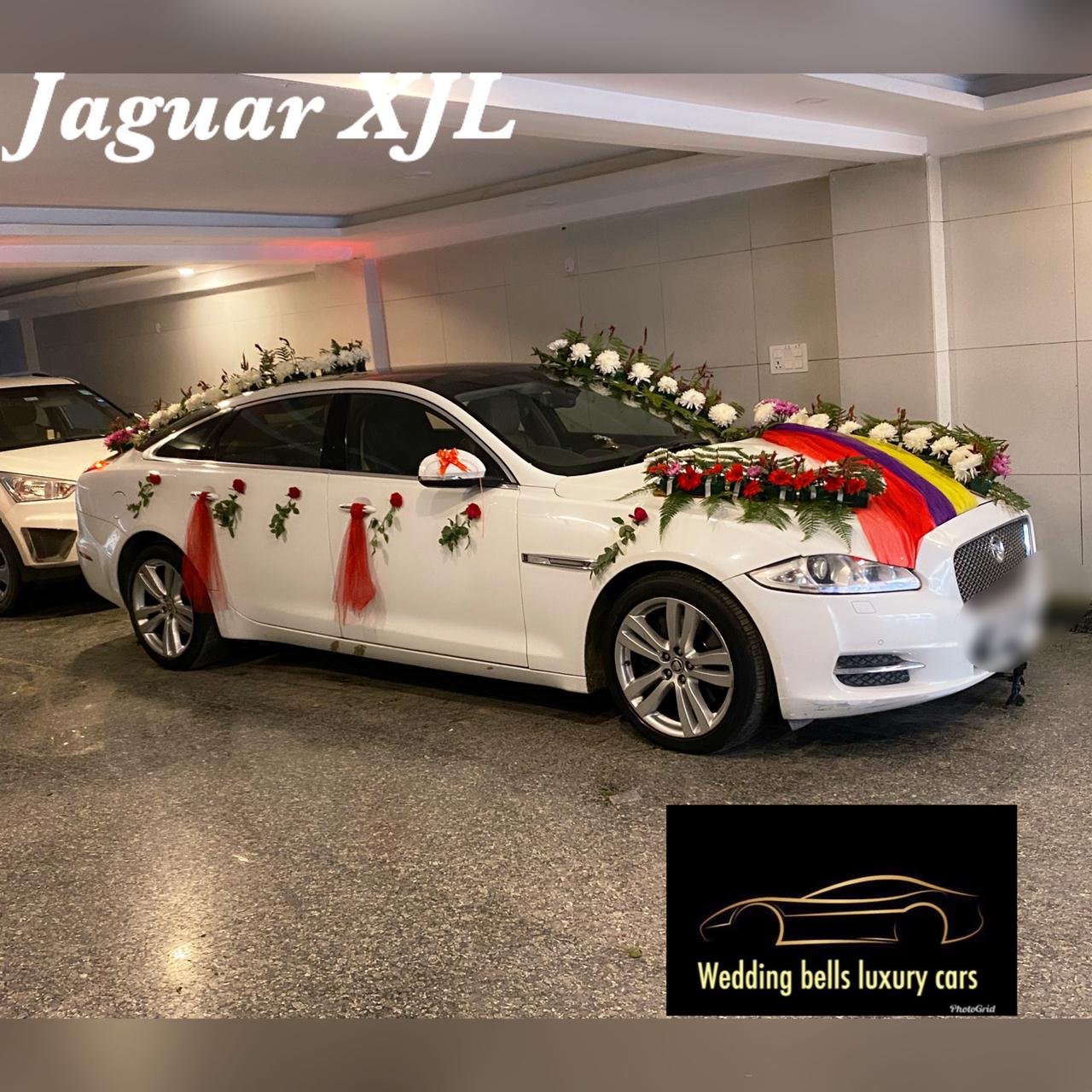 Jaguar car on rent for wedding