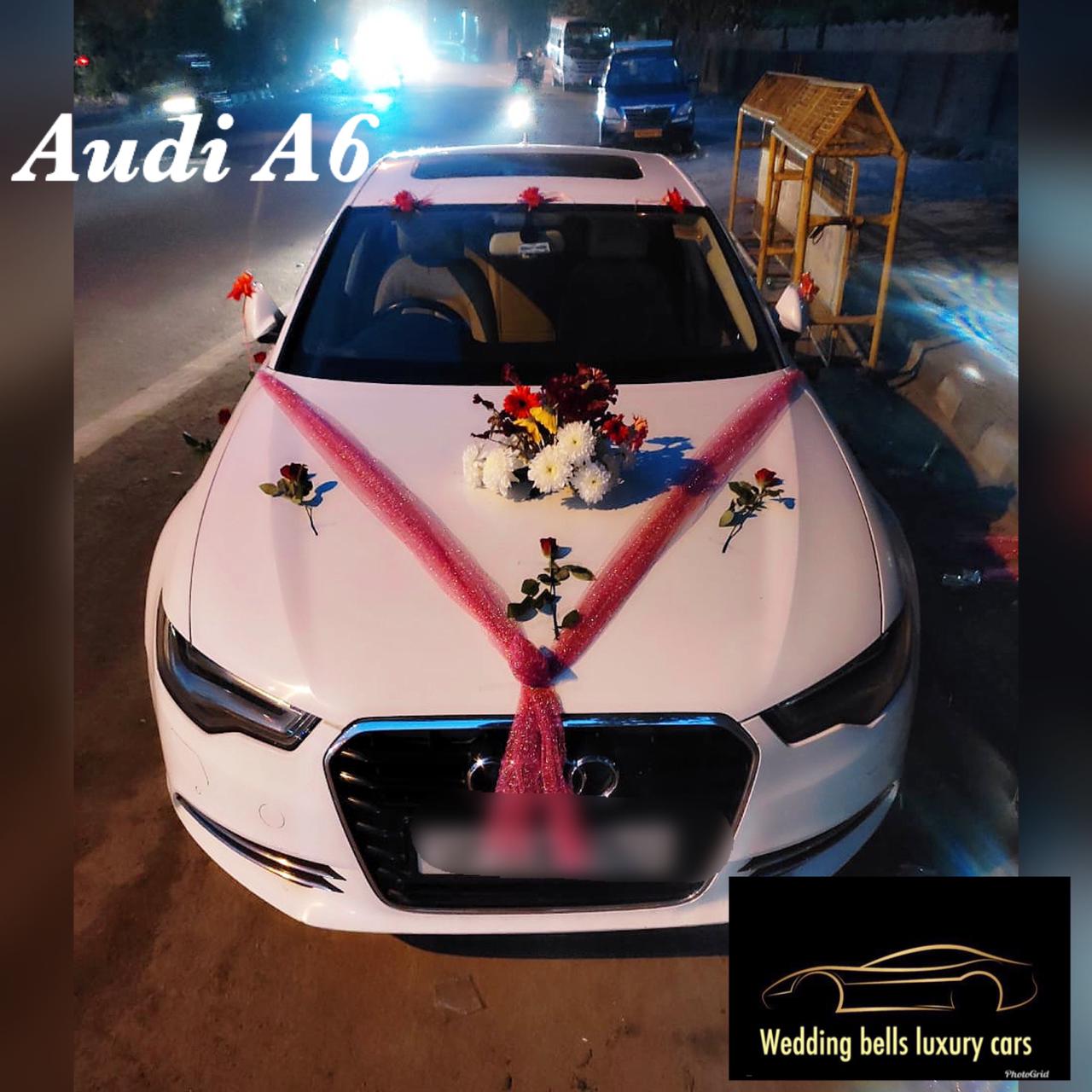 audi a6 car on hire for wedding 